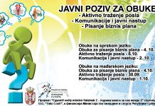 Javni poziv: Obuke za povećanje zapošljivosti