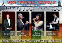 Veče francuske šansone, italijanske kancone i evergrin muzike