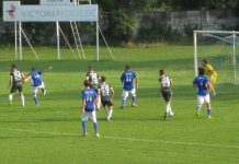 Fudbal: Premijera za bodove protiv Gložanaca Detalj s utakmice protiv srpskoligaša iz Novih Banovaca | Foto: Vlastimir Jankov