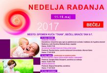 Nedelja rađanja od 11. do 19. maja u Bečeju