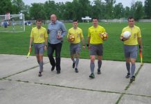 Fudbal: Sad sve karte na prvenstvene bodove Sudijska četvorka s delegatom utakmice | Foto: Vlastimir Jankov