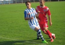 Fudbal: Osokoljeni pobedom na startu, Bečejci s optimizmom putuju u Šid Ognjen Đuričin je nastavio da rešeta mreže i u srpskoligaškoj konkurenciji | Foto: Vlastimir Jankov