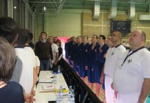 Vaterpolo: Momci sa Banjice i Save napadaju trofej Pozdrav himni pre utakmica | Foto: Vlastimir Jankov