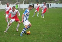 Fudbal: Plitak Dunav za lidera Mladen Kovačević bio je strelac dva gola u Starim Banovcima | Foto: Vlastimir Jankov