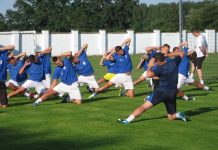 Fudbal: Prvi rival superligaš Zemun Igrači Bečeja na prvom trenigu aktuelnih priprema | Foto: Vlastimir Jankov