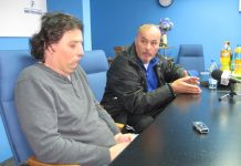 Fudbal: Bečejci pobedom započeli i drugi takmičarski krug prvoligaškog karavana Dejan Stanojev i Bogdan Korak na pres konferenciji u petak posle utakmice | Foto: Vlastimir Jankov