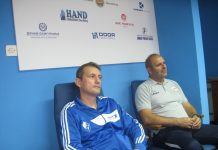 Fudbal: Bečejci propustili još jednu priliku za plasman među prvih osam Treneri Branko Savić i Goran Dragoljić na pres konferenciji posle utakmice | Foto: Vlastimir Jankov