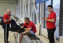 Vaterpolo: Bečej narednih dana u centru vaterpolo javnosti Dogovor Saše Anastasijevića, Miloša Korolije i Dejana Božića pre treninga | Foto: Vlastimir Jankov