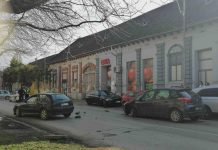 Saobraćajni udes, zatvoren deo Glavne, od Jovana Popovića do Čarnojevićeve