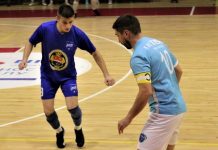 Futsal: Kapiten Guberinić postigao pet golova Kapiten Novobečejaca Guberinić u duelu sa Bečejcem Golubom