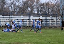 Fudbal: Bečejci u finišu stigli do vredne pobede Radost Bečejaca posle pobedonosnog gola Aleksandra Lovra