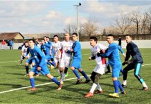 Fudbal: Prijateljsko odmeravanje snaga Gradištanaca i Jaračana Sa utakmice Gradištanaca i Jaračana u Bečeju