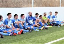 Fudbal: Bečejci sutra (13) imaju „generalku“ protiv kulskog Hajduka Trener Branko Savić sa igračima pre izlaska na teren