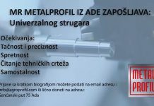 Metalprofil zapošljava univerzalnog strugara