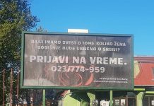 Novi Bečej: Bilbordom i akcijama protiv femicida