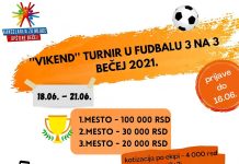 Fudbalski vikend turnir „Tri na tri“ u Bečeju