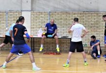 Futsal: Bečejci kroz pripremne utakmice bruse formu za elitu Dogovor kuću gradi: Trener Igor Šošo sa igračima pre početka treninga