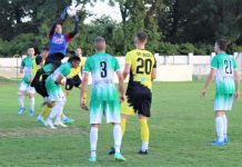 Fudbal: Danas (15.30) na „veštaku“ OFK Bečej 1918 – Vojvodina (BG) Momenat sa letošnjeg međusobnog susreta Bečejaca i Gradištanaca