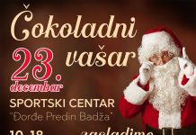 Čarobni svet čokolade u Bečeju 23. decembra