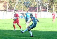 Fudbal: Gradištanci desetkovani Vezista Vojvodine Đekić postiže gol protiv Bajmočana