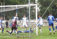 Fudbal: Prečka sprečila radost Ni iz ove situacije mreža Pančevaca se nije ztresla