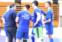 Futsal: Razočarenje umesto radosti Trener Sava Vadaski i igrači Bečeja pred utakmicu