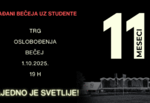 11 meseci od pada nadstrešnice u Novom Sadu: Protest u centru Bečeja