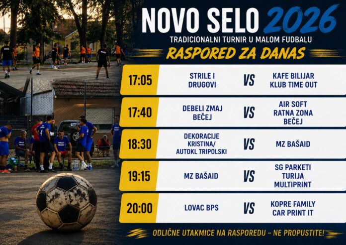 novo selo raspored utakmica
