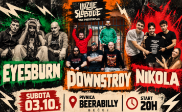 NiKola, Downstroy i Eyesburn nastupaju 3. oktobra u Bečeju