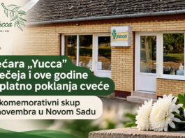 Cvećara „Yucca” iz Bečeja poklanja cveće građanima za komemorativni skup u Novom Sadu