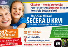 Besplatna kontrola šećera u krvi u Apoteci Herba